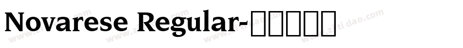 Novarese Regular字体转换